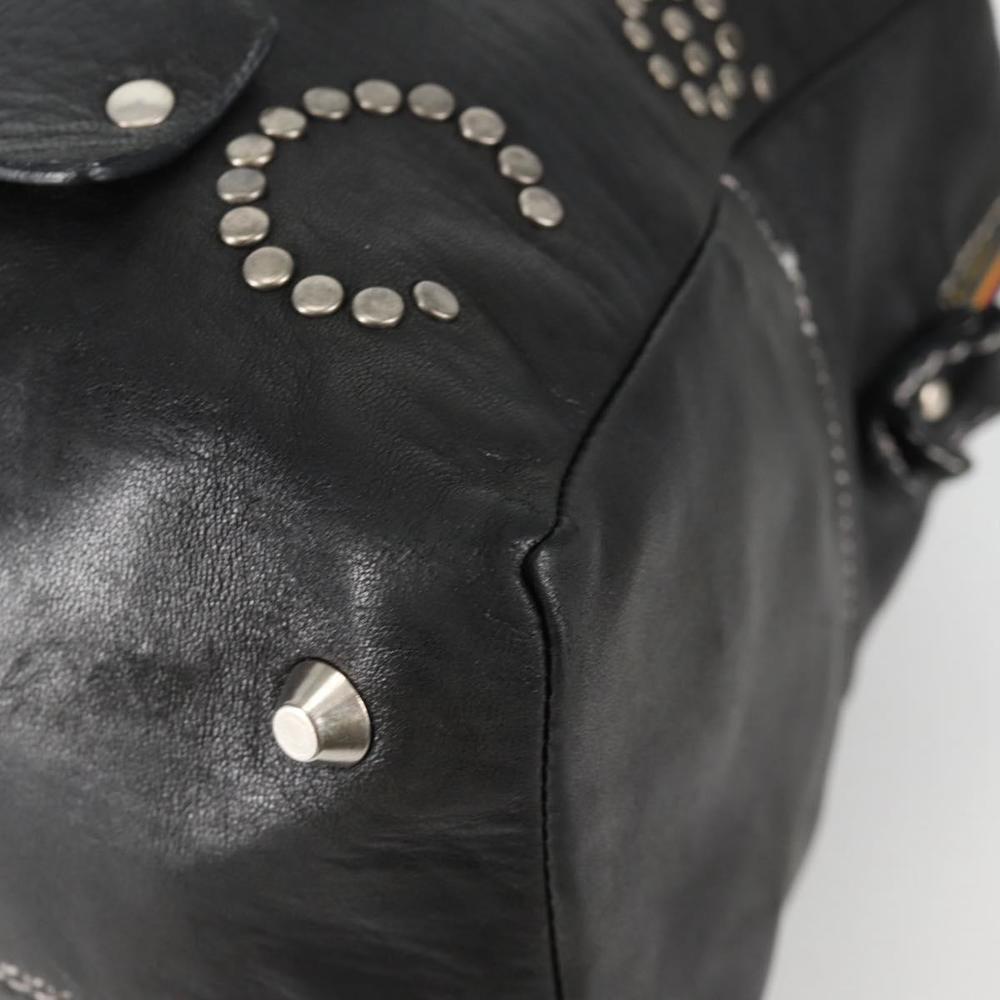 Chloe Hand Bag Leather Black Silver Auth SW1545V - Picture 14 of 16